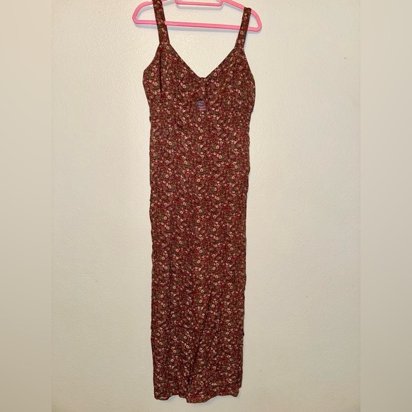 Aeropostale Red and Pink Floral Dress - Picture 1 of 3